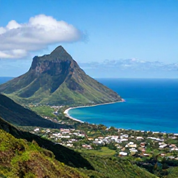 Caribbean Holidays, Martinique June Spots, Panoramic view from Morne Larcher across Martinique&rsquo;s turquoise coast, green mountains and blue sea