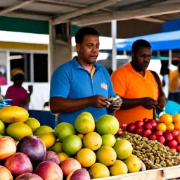Caribbean Holidays, Martinique Luxury Holidays, Colourful Martinique market in Fort-de-France with tropical fruit, spices and friendly local traders