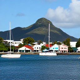 Caribbean Holidays, Martinique Multi-Country Holidays, Colourful Fort-de-France waterfront in Martinique on a bright March morning, with yachts, tropical hills and lively Caribbean atmosphere