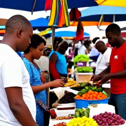 Caribbean Holidays, Martinique October, Visitors exploring a colourful Martinique market with Creole food, fresh produce, spices and handmade crafts