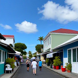 Caribbean Holidays, Martinique Tours, A guided walking tour through the historic streets of Fort-de-France, with colourful Creole buildings, market stalls and tropical plants