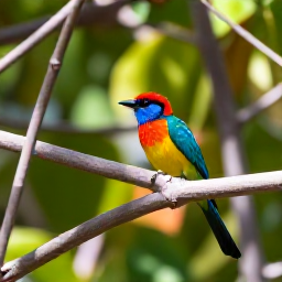 Caribbean Holidays, May Birdwatching, Colourful Caribbean birds perched among tropical foliage in a sunny United States Virgin Islands nature reserve