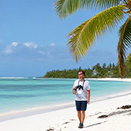 Caribbean Holidays, May Birdwatching, Relaxed Caribbean birdwatching excursion beside a quiet bay, with binoculars, light walking gear and palm trees
