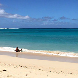 Caribbean Holidays, May in Saint Barth&eacute;lemy, Quiet beach on Saint Barth&eacute;lemy in May, with turquoise water, white sand and a visitor enjoying a relaxed cultural island holiday