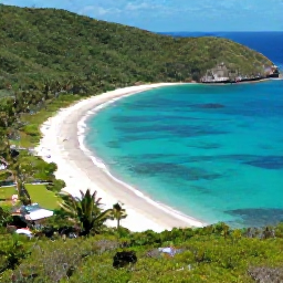 Caribbean Holidays, May Instagram Hotspots, Aerial view of Trunk Bay on Saint John, United States Virgin Islands, with white sand, vivid blue water and green national park hills