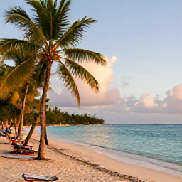 Caribbean Holidays, May Instagram Hotspots, Golden-hour view across Pigeon Point beach in Tobago, with turquoise water, palm trees and a relaxed Caribbean atmosphere