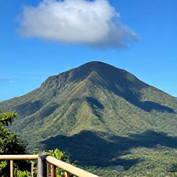 Caribbean Holidays, May Nature Holidays, Panoramic Caribbean mountain and rainforest landscape viewed from a scenic lookout in clear May weather