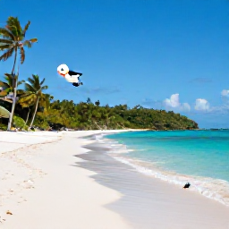 Caribbean Holidays, May Nature Holidays, Quiet Caribbean beach in May with turquoise water, palm trees, sea birds and a forested headland