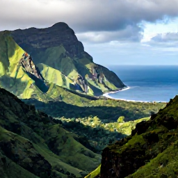 Caribbean Holidays, Montserrat Adventure, A rugged green Caribbean volcanic landscape on Montserrat in October, with forested hills, dramatic coastline and soft tropical light