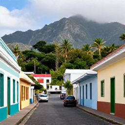 Caribbean Holidays, Montserrat Adventure Holidays, Visitors exploring the quiet streets and cultural landmarks of Montserrat, with colourful buildings, tropical vegetation and local island life