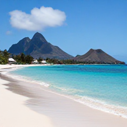 Caribbean Holidays, Montserrat All Inclusive, A quiet tropical beach on Montserrat with volcanic hills and turquoise Caribbean water