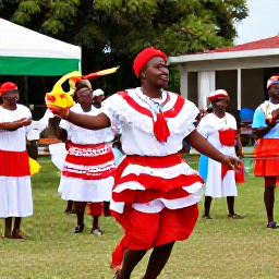 Caribbean Holidays, Montserrat August, A colourful Montserrat cultural celebration with local musicians, dancers and families enjoying traditional Caribbean festivities
