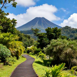 Caribbean Holidays, Montserrat Beach Holidays, Scenic Montserrat landscape in October with lush rainforest, Soufriere Hills volcano and a winding walking trail