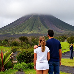 Caribbean Holidays, Montserrat Honeymoons, Couple exploring the lush volcanic landscape around Soufri&egrave;re Hills in Montserrat with an expert local guide