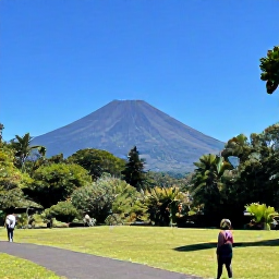 Caribbean Holidays, Montserrat in December, Visitors exploring Montserrat's lush volcanic landscape in December, with Soufri&egrave;re Hills views, tropical vegetation and a clear blue sky