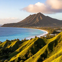 Caribbean Holidays, Montserrat Instagram Spots, Dramatic coastal viewpoint over Montserrat with volcanic hills, turquoise Caribbean Sea and lush green slopes in warm morning light
