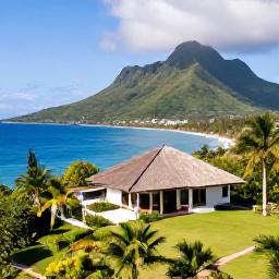Caribbean Holidays, Montserrat Luxury Holidays, A secluded luxury villa overlooking the Caribbean Sea on Montserrat, with lush green hills and a relaxed island atmosphere