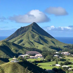 Caribbean Holidays, Montserrat Nature Holidays, A panoramic daytime view of Montserrat's green volcanic hills, tropical coastline and quiet countryside in March