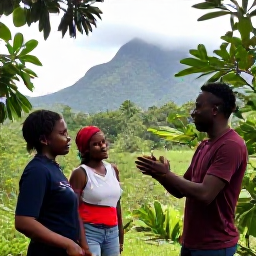 Caribbean Holidays, Montserrat Nature Holidays, Friendly small-group eco tour in Montserrat, with a local guide explaining tropical wildlife and conservation in a green island setting