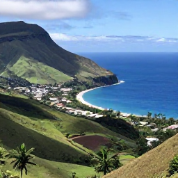 Caribbean Holidays, Montserrat October Holidays, A scenic view of Montserrat's lush volcanic hills, tropical coastline and clear Caribbean sea in October