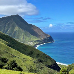 Caribbean Holidays, Montserrat October Tours, A scenic coastal view of Montserrat in October, with lush green hills, volcanic landscape and calm Caribbean sea