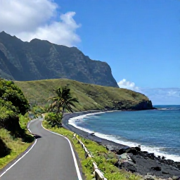 Caribbean Holidays, Montserrat Tours, Scenic Montserrat coastal road overlooking black volcanic beaches, turquoise sea and green hills