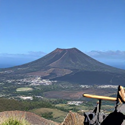 Caribbean Holidays, Montserrat Walking Holidays, A panoramic viewpoint over Soufri&egrave;re Hills volcano and the volcanic exclusion zone on Montserrat under a bright Caribbean sky