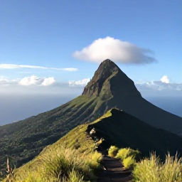 Caribbean Holidays, Montserrat Walking Holidays, Scenic Montserrat hiking trail overlooking Soufri&egrave;re Hills and the Caribbean Sea on a clear morning