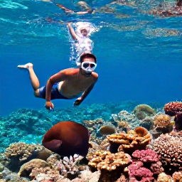 Caribbean Holidays, November Adventures, Visitors snorkelling above a colourful coral reef with tropical fish in clear Caribbean water near the US Virgin Islands