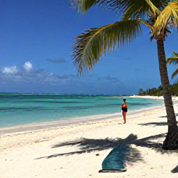 Caribbean Holidays, November All Inclusive, A relaxed Caribbean beach in November with turquoise water, white sand, palm trees and a couple enjoying the sunshine