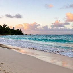 Caribbean Holidays, November Beaches, Turquoise sea and a quiet sandy beach at Anse des Flamands, Saint Barth&eacute;lemy, warm November morning