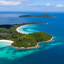 Caribbean Holidays, November Caribbean, Aerial view of Trinidad and Tobago with turquoise sea, green rainforest and nearby Caribbean islands