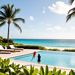 Caribbean Holidays, November Couples Holidays, Elegant couples&rsquo; resort in The Bahamas with an infinity pool, tropical gardens and ocean views in warm November weather