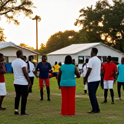 Caribbean Holidays, November Culture Holidays, Traditional Caribbean music and dancing at an outdoor community gathering in Saint Vincent during a warm November evening
