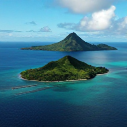 Caribbean Holidays, November Escape, Aerial view of Saint Vincent and the Grenadines, turquoise Caribbean water, green volcanic islands and a calm November sky