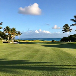 Caribbean Holidays, November Golf Holidays, A scenic Puerto Rico golf course beside the Caribbean Sea in warm November sunshine