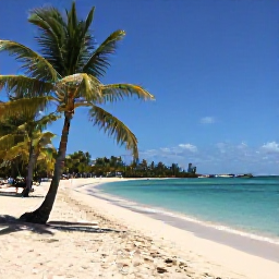 Caribbean Holidays, November Holidays, Quiet Caribbean beach near Grand Case with turquoise water, palm trees and a relaxed November holiday atmosphere