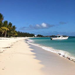 Caribbean Holidays, November Instagram Hotspots, Long Bay Beach on Virgin Gorda in November, calm turquoise sea, pale sand, palm trees and a small boat offshore under a clear sky