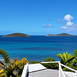 Caribbean Holidays, November Instagram Spots, A bright coastal overlook at Drake's Seat on St Thomas, looking across the Caribbean towards nearby islands under a clear November sky