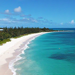 Caribbean Holidays, November Instagram Spots, Aerial view of Grace Bay Beach in Turks and Caicos, turquoise water, white sand and a bright November sky