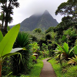 Caribbean Holidays, November Nature Holidays, Lush Saint Lucia rainforest in November with misty green mountains, tropical foliage and a narrow walking trail