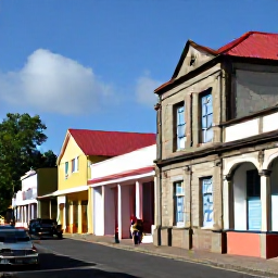 Caribbean Holidays, November Solo Holidays, Solo visitor exploring Basseterre streets, colourful Caribbean buildings, local shops and historic stone architecture