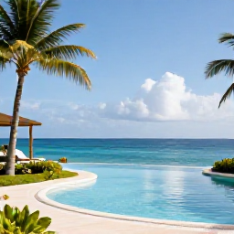 Caribbean Holidays, November Spa Breaks, Luxury Caribbean spa resort overlooking a calm turquoise sea in November sunshine