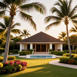 Caribbean Holidays, November Spa Breaks, Peaceful luxury spa resort in the Dominican Republic, tropical gardens, palm trees and warm November sunlight