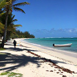 Caribbean Holidays, November Walking Holidays, A quiet Caribbean beach and coastal path on Bequia, with small boats offshore and walkers enjoying warm November weather
