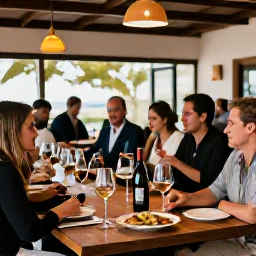 Caribbean Holidays, November Wine Tasting, A guided wine tasting in a stylish Cura&ccedil;ao restaurant, showing local dishes, wine bottles and attentive hospitality