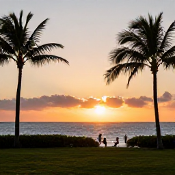 Caribbean Holidays, October Adults Only, Adults-only Caribbean resort at sunset in October, warm sea, palm trees and relaxed atmosphere