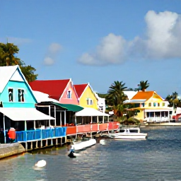 Caribbean Holidays, October Adventures, Colourful beachside restaurants and a lively harbour in Philipsburg, Sint Maarten, with visitors enjoying an October afternoon