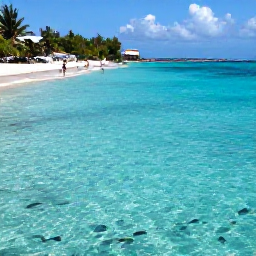 Caribbean Holidays, October Adventures, Kayakers and snorkellers exploring clear turquoise water beside a Caribbean beach in Sint Maarten, with colourful fish visible below the surface