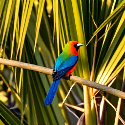 Caribbean Holidays, October Birdwatching, Colourful Caribbean birds perched among tropical foliage in warm October sunshine